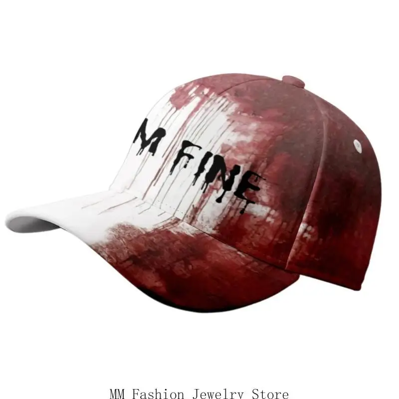 

D0UB Spooky Halloween Blood Hat Scary Baseball Caps for Theme Parties Festival Event