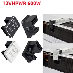 PCIe5.0 RTX4090 Graphics Card 600W Power Supply Cable Adapter ATX3.0 12VHPWR 12+4Pin Male To Female 180 Degree Turn Connectors