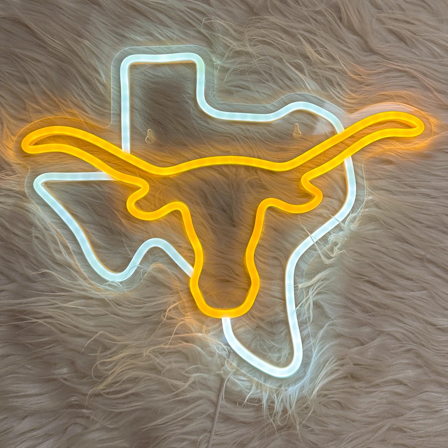 Bull's Head Map Neon Sign LED Neon Light For Bedroom Living Room Men's Private Space Game Room Club Beer Bar ART Wall Decoration