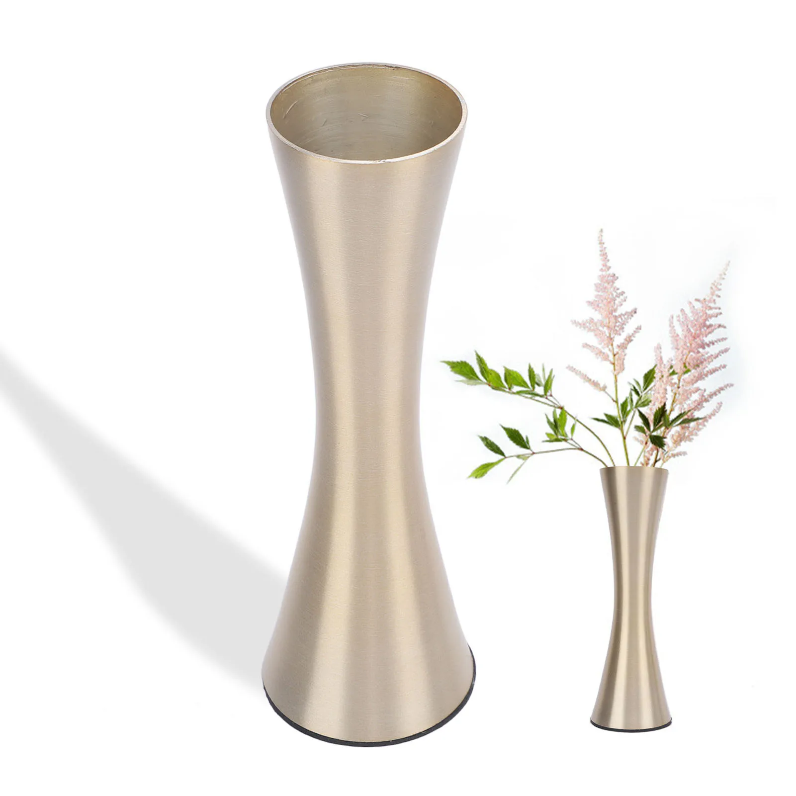 

Tall Slim Flower Vase Elegant Gold Metal Vase Wedding Table Centerpiece Decorations For Home Bedroom Living Room Office