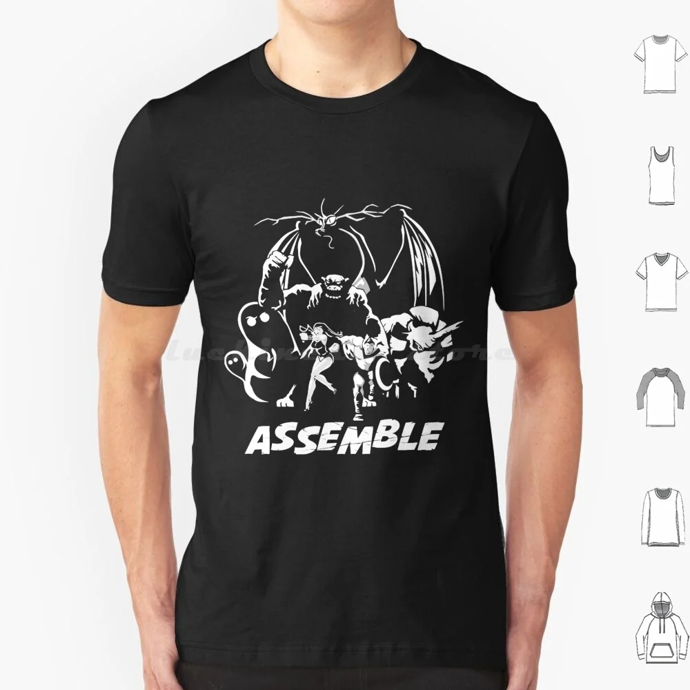 Camiseta Herculoids Assemble tamanho grande 100% algodão Herculoids desenhos animados dos anos 70 quadrinhos Hannah Barbera Saturday Morning