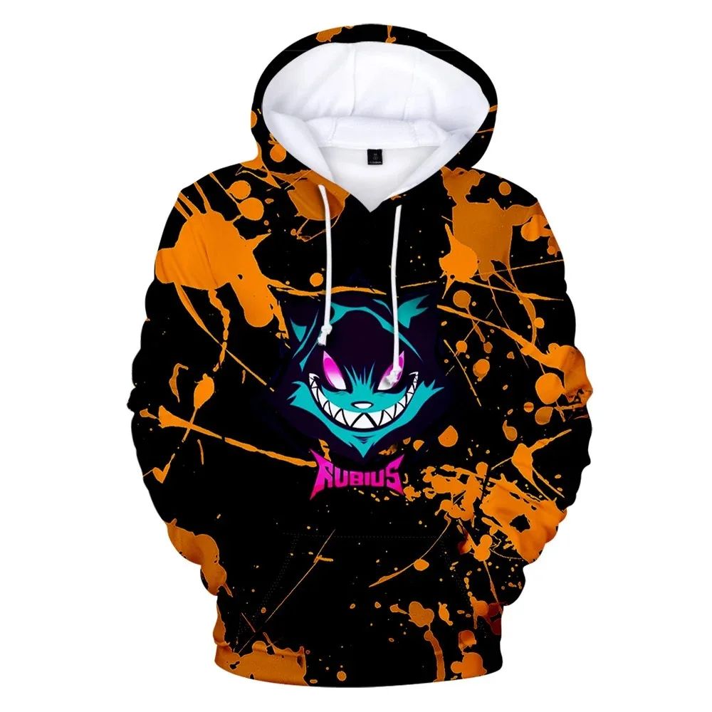 Rubius set hoodie suitable for both men and women, Moletom Com Capuz men's, Harajuku women's street clothing, Roupas Infantis