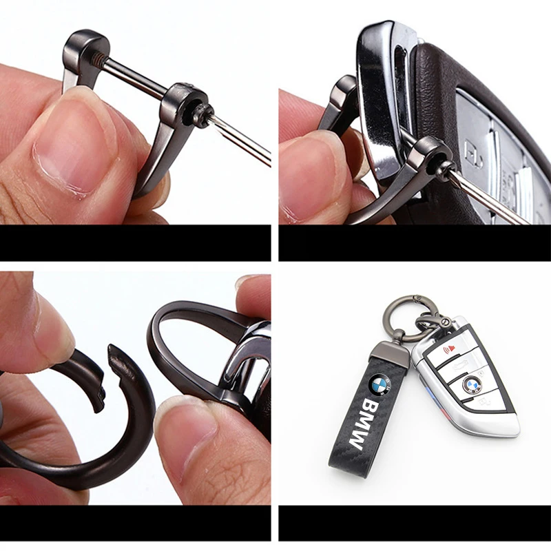 High-Grade Leather Motorcycle Keychain Holder, Keyring Accessories, For BMW GS MOTO R1200GS, R1250GS, R 1200, R1250, GS, LC, ADV