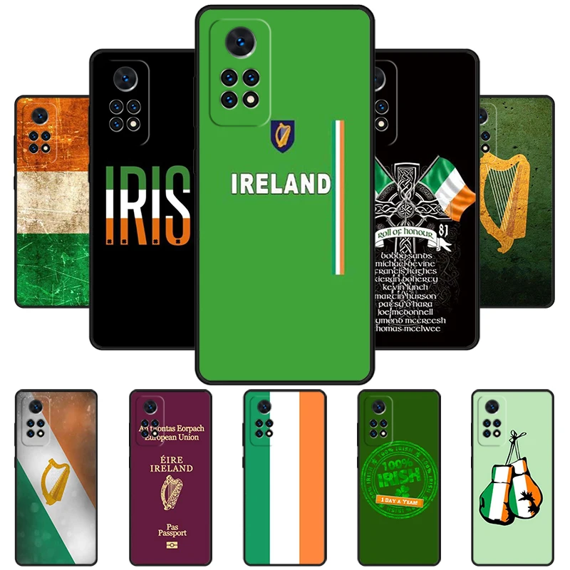 Irish Green Passport Phone Case For Redmi Note 11 EPro 11S 10T 9S Promax 8 Pro Xiaomi Mi 11 12X 12S Ultra Cover