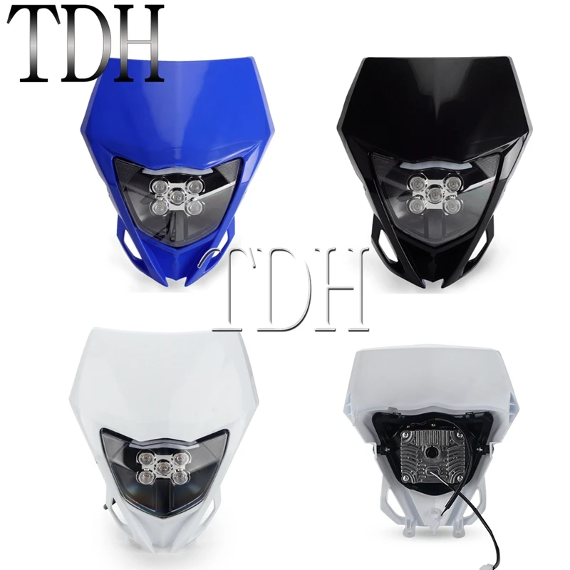 LED Front Headlamp Headlight Dirt Bike For Yamaha WR 250 400 450 YZ TTR WR XT FX MX Enduro Motocross Off-Road Head Light Fairing