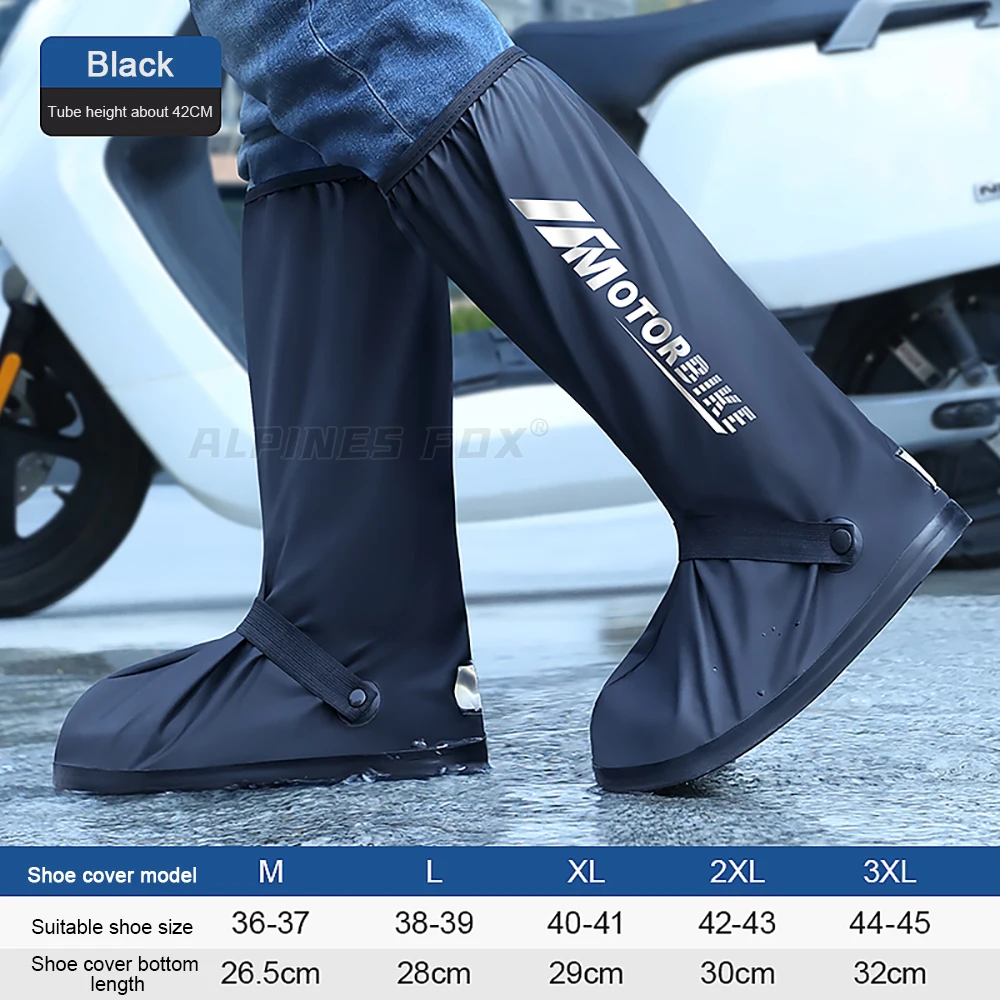 Hohe Rohr Regen Schuh Abdeckungen Heißer Verkauf Kreative Wasserdichte Wiederverwendbare Motorrad Radfahren Fahrrad Regen Boot Regendicht Schuhe Abdeckung