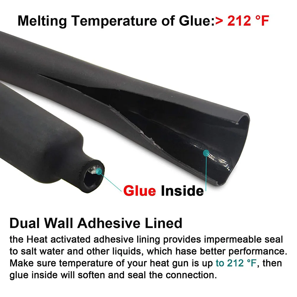 

270pcs Shrink Tubing Electrical Cable Sleeve Wire Wrap Tube Insulation Wraps Lightweight Wire Shrink Wrap Tubing Marine Grade