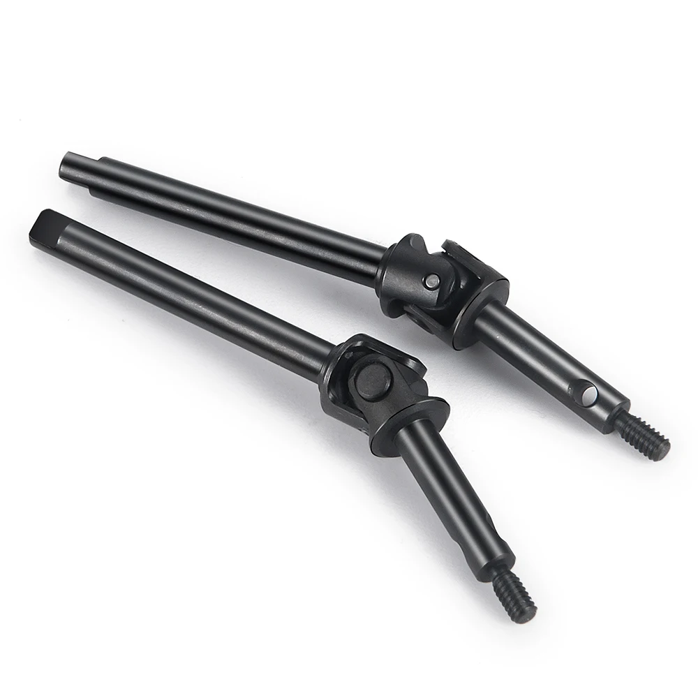 YEAHRUN 2PCS Steel Front Axle Drive Shaft 48.5/52.5mm for 1:24 RC Crawler Car Axial SCX24 All Series Upgraded Parts