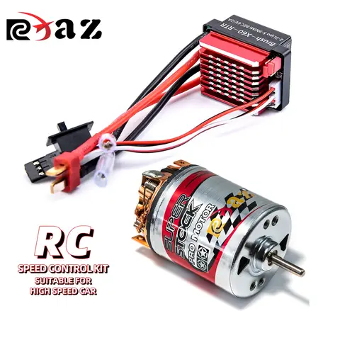 RCXAZ 540 Motor cepillado 12T-40T ESC 320A conjunto combinado de Control de velocidad Hill Climb Drift Racing impermeable para 1/10 RC Cralwer coche/barco