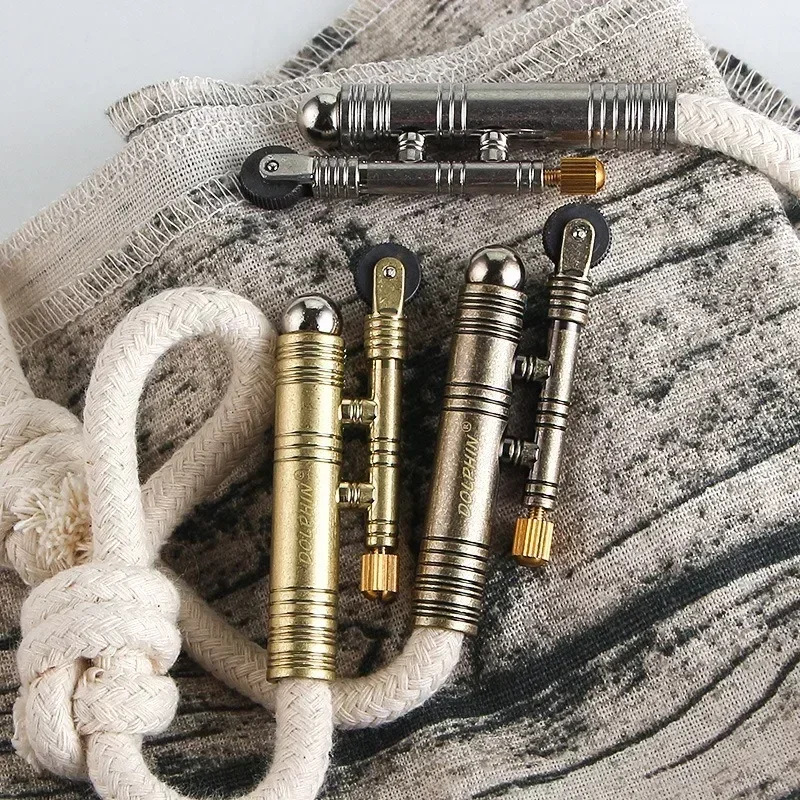 

Новая портативная металлическая ветрозащитная веревочная зажигалка для улицы, кемпинга, выживания, ретро-зажигалка, мужской гаджет для освещения сигарет