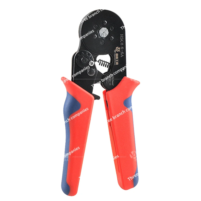 Tubular terminal crimping  HSC8 6-4 needle crimping  4/6 side crimping  Cold European pliers