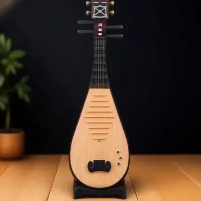

1Pcs Chinese Lute Simulation Vintage Style Instrument Decoration Ancient Photo Prop Music Ornament Chinese Lute