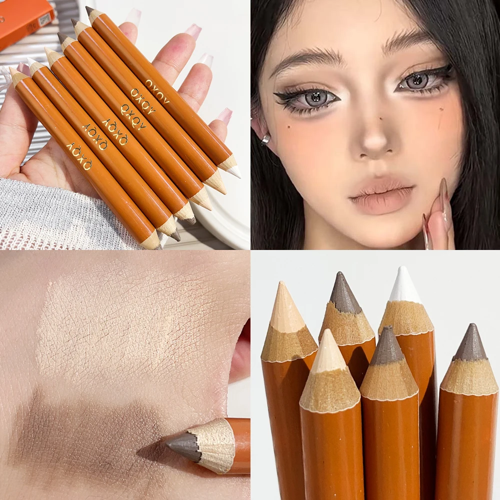 Matte Bronzer Highlighter Contouring Pencil Waterproof multifunzionale Brightening 3D Face Contour Stick naso Shadow Makeup 1 pz