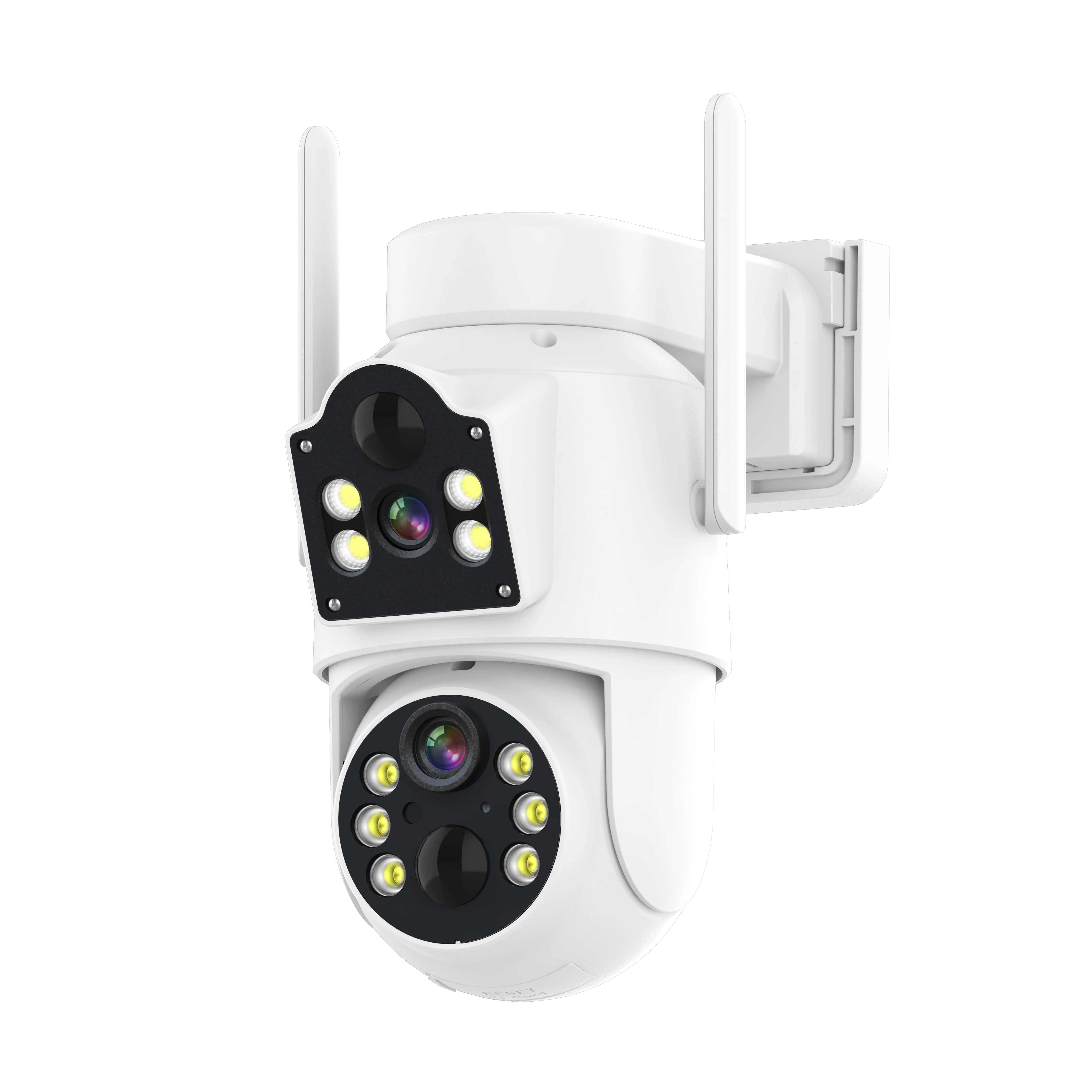 

2MP Full HD Dual Lens Camera 1080P Resolution IP66 PIR Motion Sensor With 110°detection Angle Outdoor Solar Dual Lens Camera