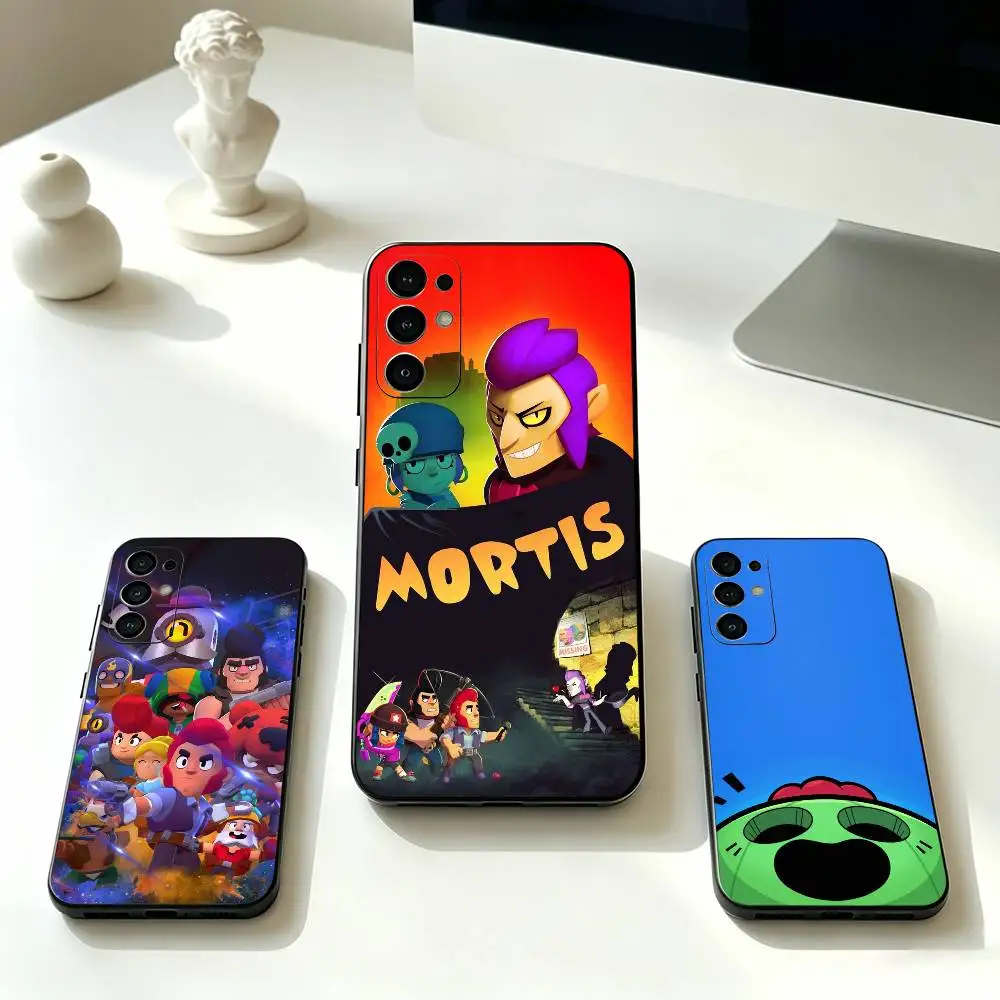 B-Brawl-Game Stars  Phone Case For Samsung S25,S24,S21,S22,S23,S30,Ultra,S20,Plus,Fe,Soft Silicone Black Cover