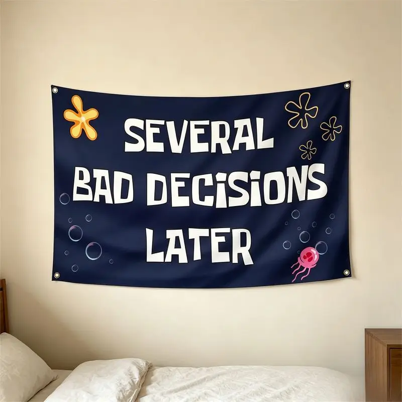 VIKAMA Astroworld Travis Scott Flag Wall Tapestry Rap Music Hip Hop Celebrity Room Home Decor Lovely Gift Soft Durable Cozy Cute