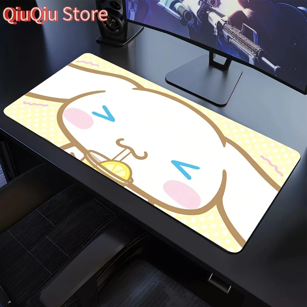 Large Eeyore Mouse Pad, 300x600mm - Dreamy Forest Adventure Design with Soft Pastel Colors, Non-Slip Rubber Base, Perfect for Ga