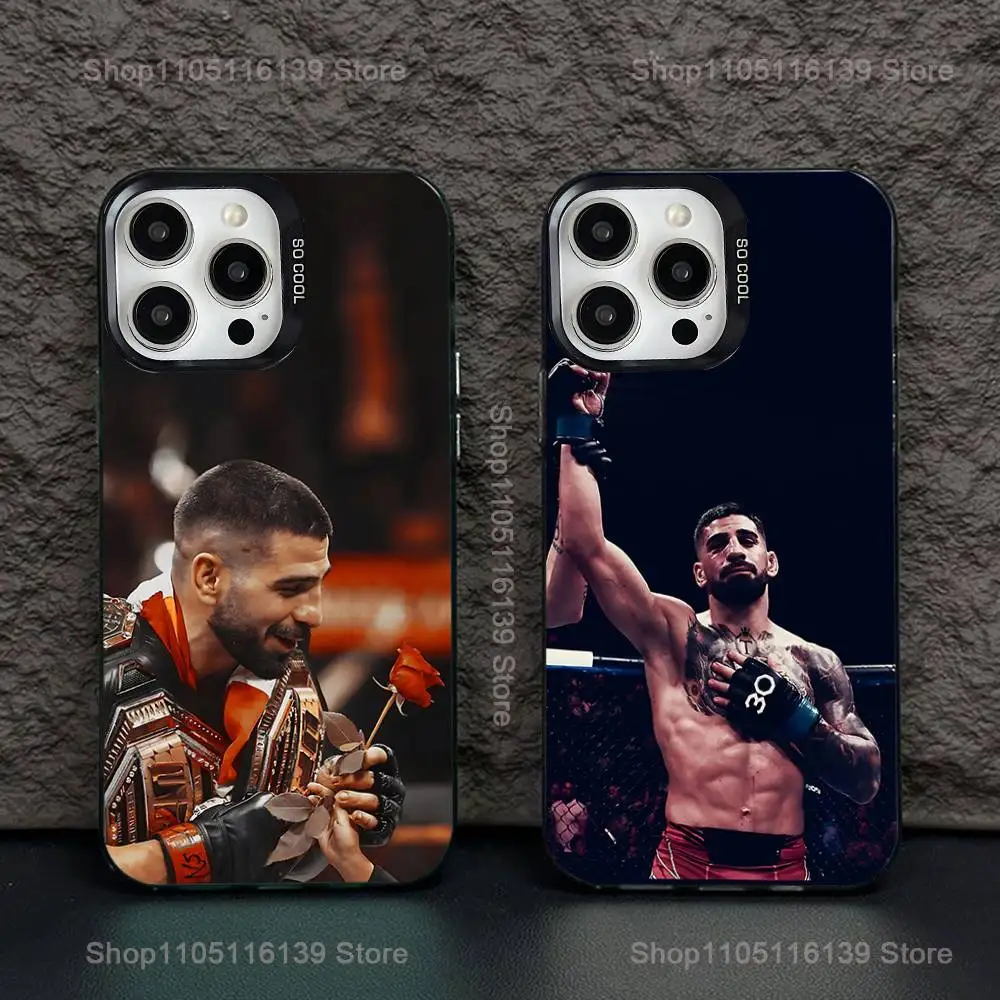 

Ilia Fighting T-Topuria Phone Case For iPhone 16,15,14,13,12,11,Pro,XS,Max,Plus,Mini,SE Black Candy Matte Shockproof Cover