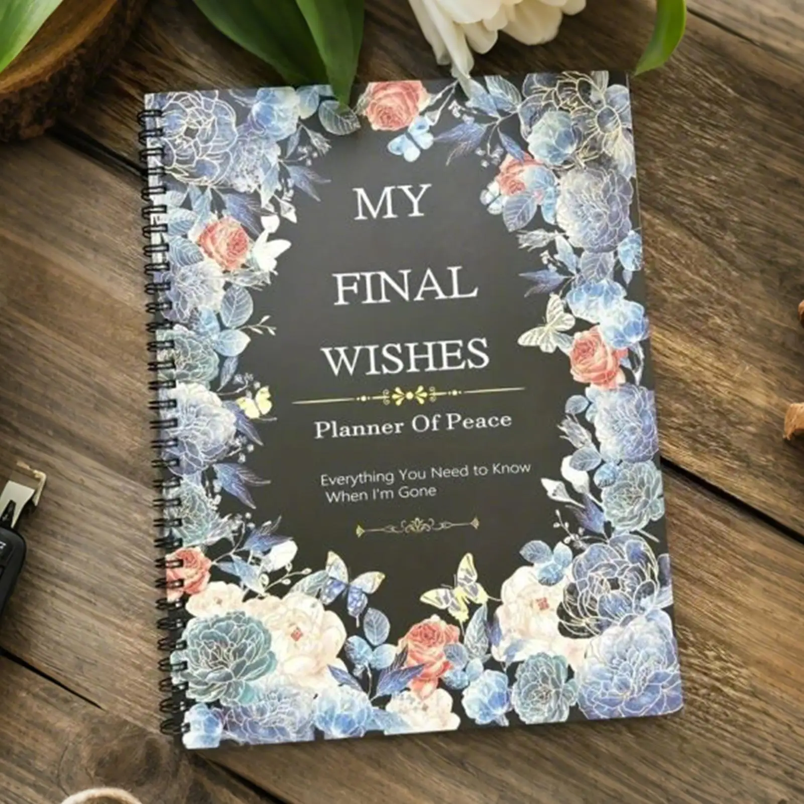 End Of Life Planner Death Planner Organizer Guided Workbook สมุดบันทึกสําหรับสิ่งของจะเตรียมความสําคัญ