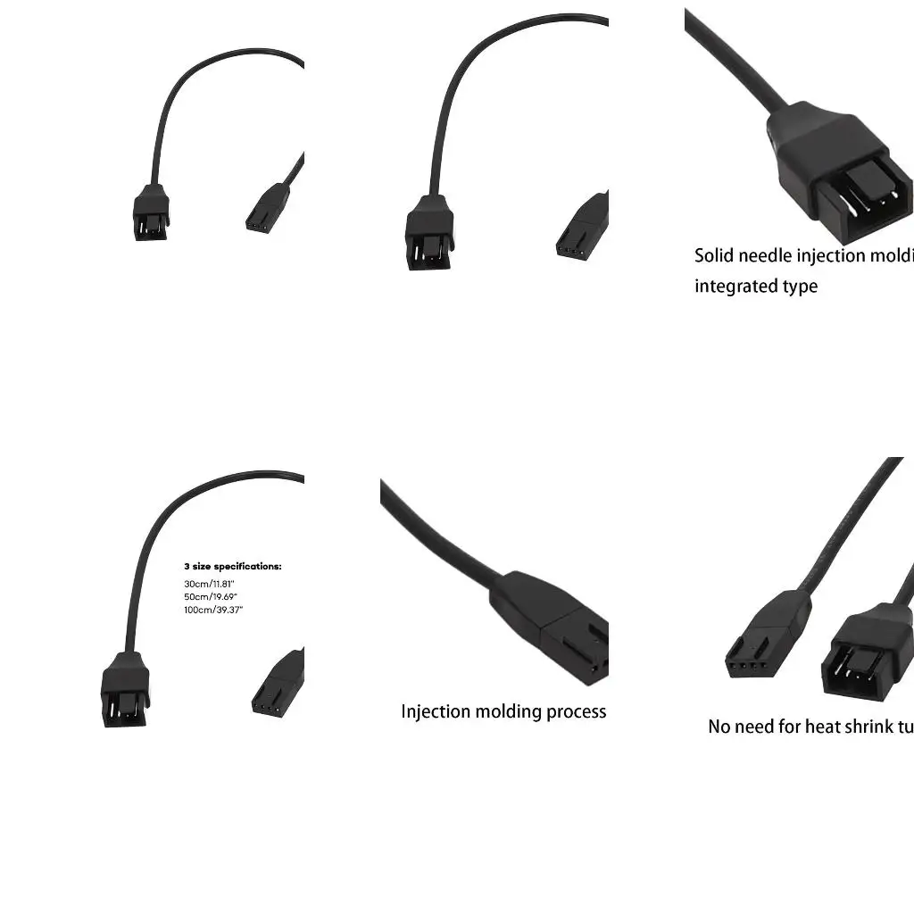  PWM Extension Cable Mainboard CPU 4PIN Fan 4Pin Adapter Cable Computer Case 4PIN Power Cable Connectors 30/50/100cm
