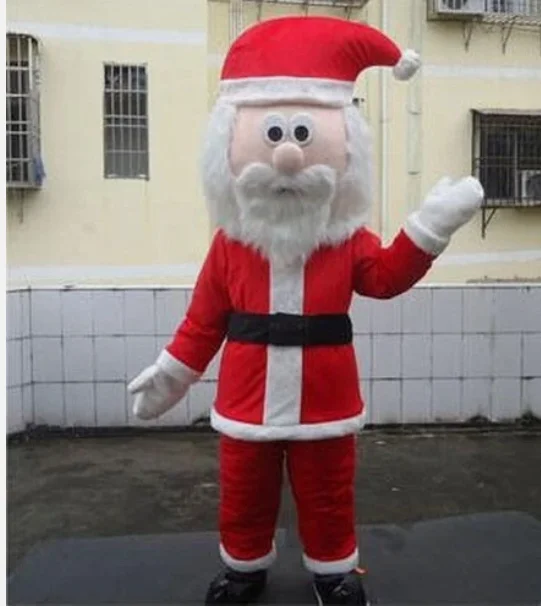 

New Adult Hot Sale LOVE Festival Dress SANTA Xmas Mascot Costume Christmas Fancy Dress Halloween Mascot Costume Free Ship