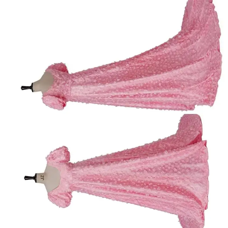 

Daphne Cosplay Costume Victorian Pink Lace High Waistline Regency Tea Party Dress for Women