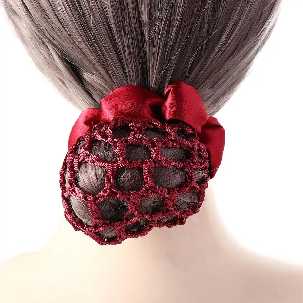 

Hair Cover Elegant Headwear Hotel Dance For Girls Korean Bun Snood Hairgrips Cover Net Ponytail Holder Hair Net