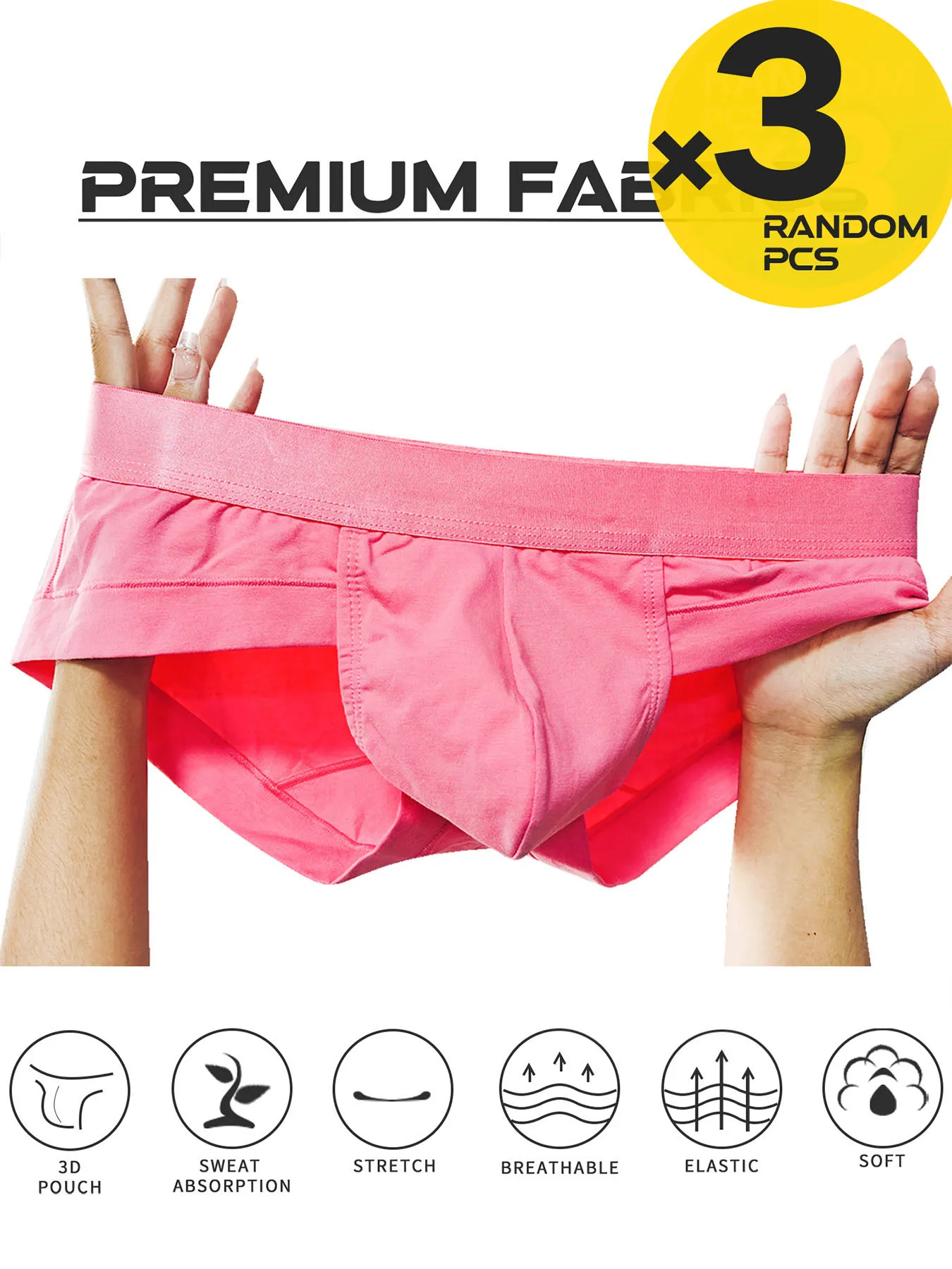 

2/3/4pcs Brand New Underwear Men Brief Modal Solid Mens Briefs Cueca Masculina Ropa Interior Hombre Calzoncillos Slip Sous M-3XL