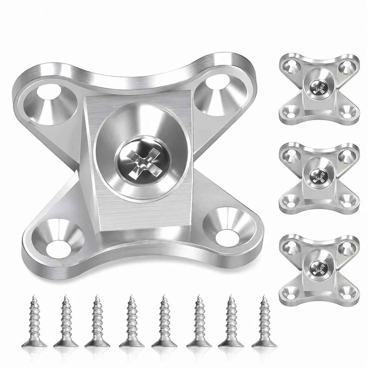 10/20/30/50 pcs Zinc Alloy butterfly Corner Bracket, Plank Corner Connector, Removable Corner Bracket, with Screws