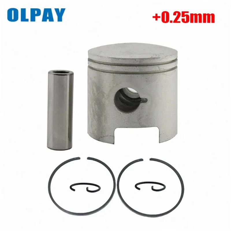 61N-11635 Piston and Piston Ring Set (0.25Mm O/s) For Yamaha 2 stroke Outboard Motor 25HP 30HP 61N-11635-00 61N-11635-00-00