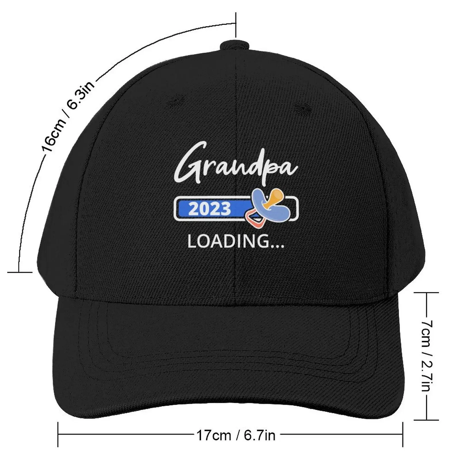 Grandpa 2023 Loading I - Promoted To Grandfather Baseball Cap Sports Cap Sunscreen Fashion Beach For Man Women's