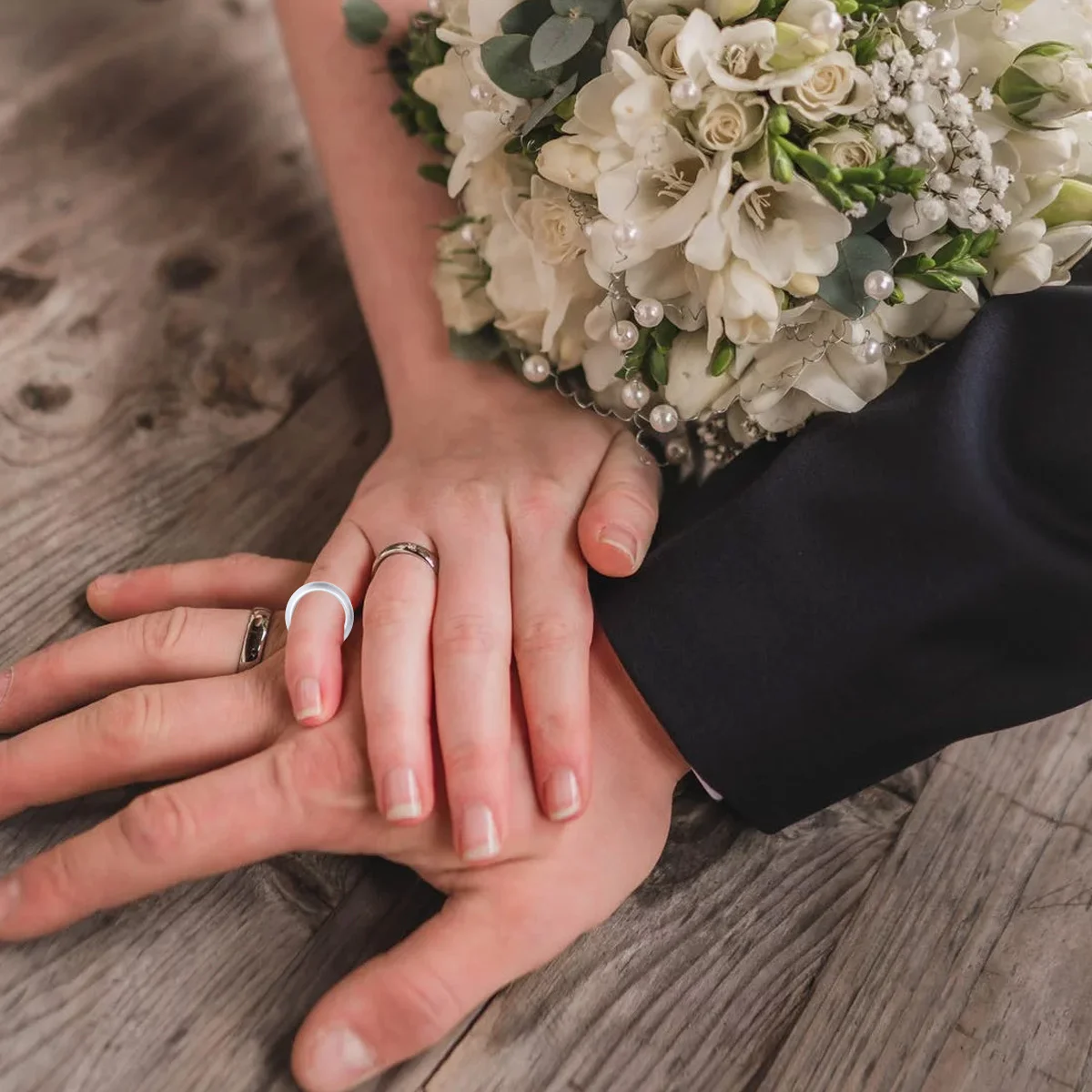 4 stuks siliconen ringen waterdichte sport trouwringen flexibele comfortabele sportschool buitengebruik niet-geleidende veiligheidsvingerbescherming