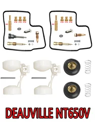 Honda DEAUVILLE 650 NT650V RC47 Carburetor Repair Kit V-Type Cylinder Carb Float Aircut Parts