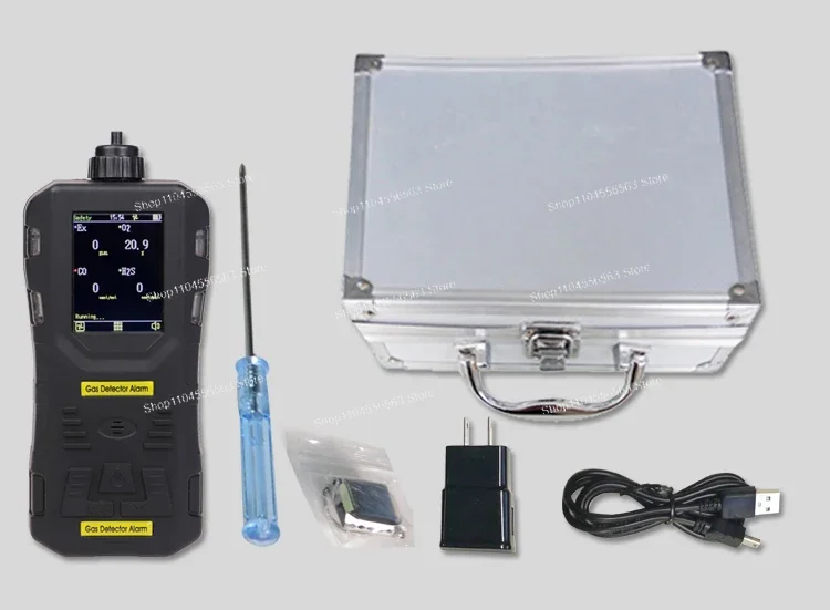 

4-in-1 Portable Automotive Emission Gas Analyzer ATEX Approved - VOC & Exhaust Monitor for Vehicle Compliance Testing