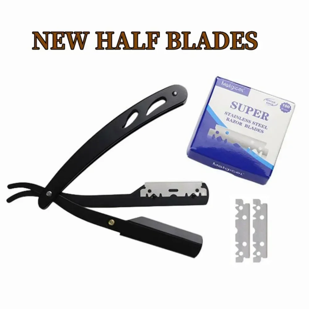 

Professional Barber Razor Folding Shaving Knife Stainless Steel Straight Razor Manual Shaving Shaver Sharp Blade Barber Razor