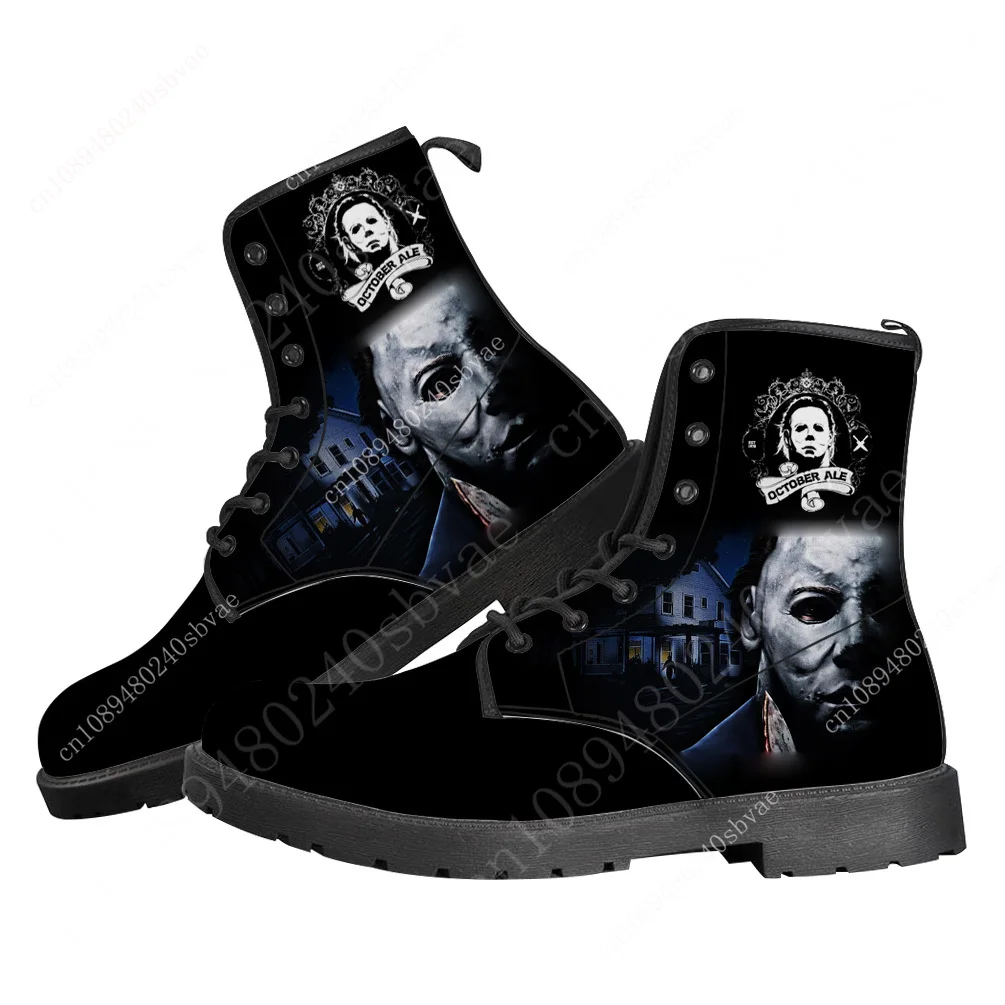 

Horror Halloween Flat Boots Z57 Michael Myers Mens Womens Teenager Boot Casual Shoe High Quality Customized shoes Sports Shoes