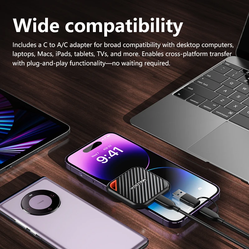 KOOTION X6Max Portable SSD 1TB 512GB USB-C PSSD USB 3.2 External SSD Gen 2x2 Portable Solid State Drive for iPhone15 16 PC Mac image 5