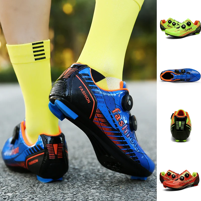 

Кроссовки для скоростной езды, обувь для шоссейного велоспорта, мужские и женские спортивные модели, дышащий верх, противоскользящая и износостойкая подошва