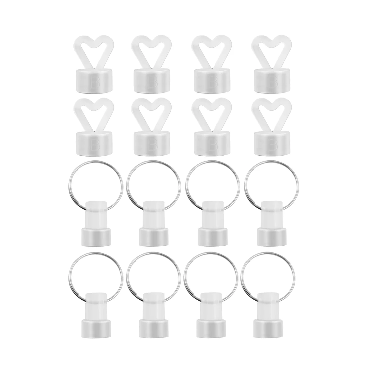 Peso del palloncino da 16 pezzi per elio, pesi per palloncini, pesi per palloncini per palloncini ad elio, Set di plastica per matrimoni, compleanni