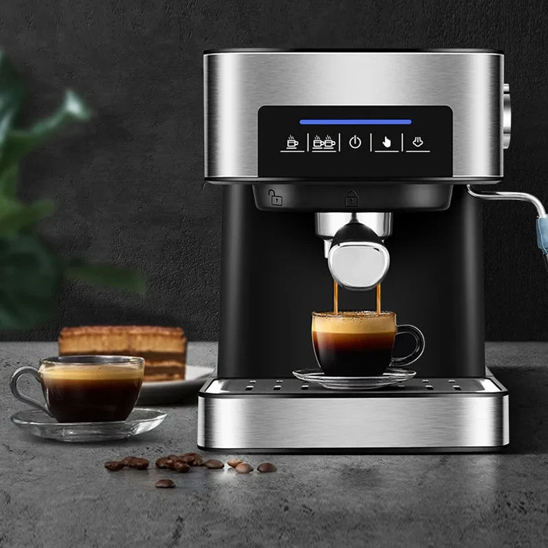 

Semi-automatic Espresso Machine 20Bar High Pressure Extractor 3-in-1 Coffee Machine with Milk Froster Cappuccino or Latte