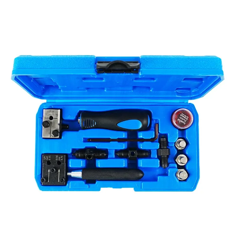 for 12 Piece Brake Pipe Flare Tool 3/16 inch 4.75mm and 1/4 inch 6.35mm Copper Pipe Flaring Kit Automotive Repair Hand Tools