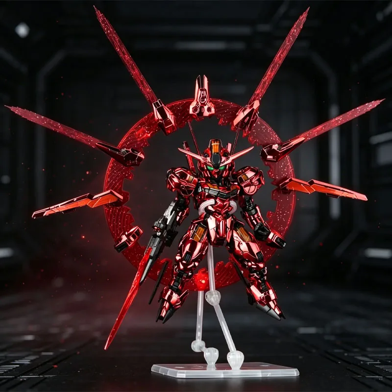 

MGSD Aerial Action Figure XVX-016 Electroplating Red Color Anime Figure With Display Stand Anime Desktop Ornament PVC Gifts Toy