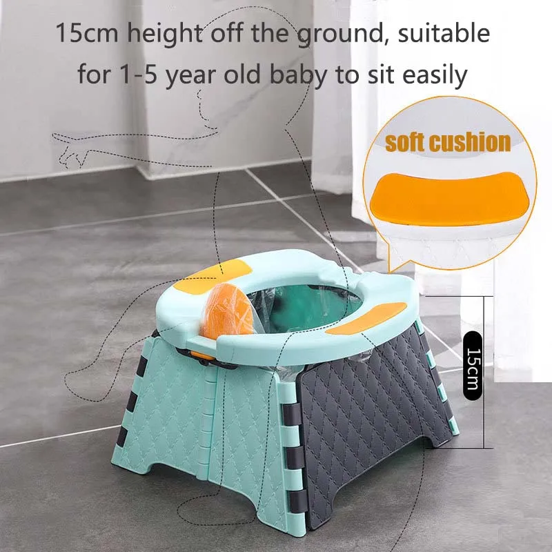 Portable Potty Child Toilet Bowl Folding Car Travel Baby Toilet Pot Baby Potty Training Seat Children WC Reducer Child Urinal