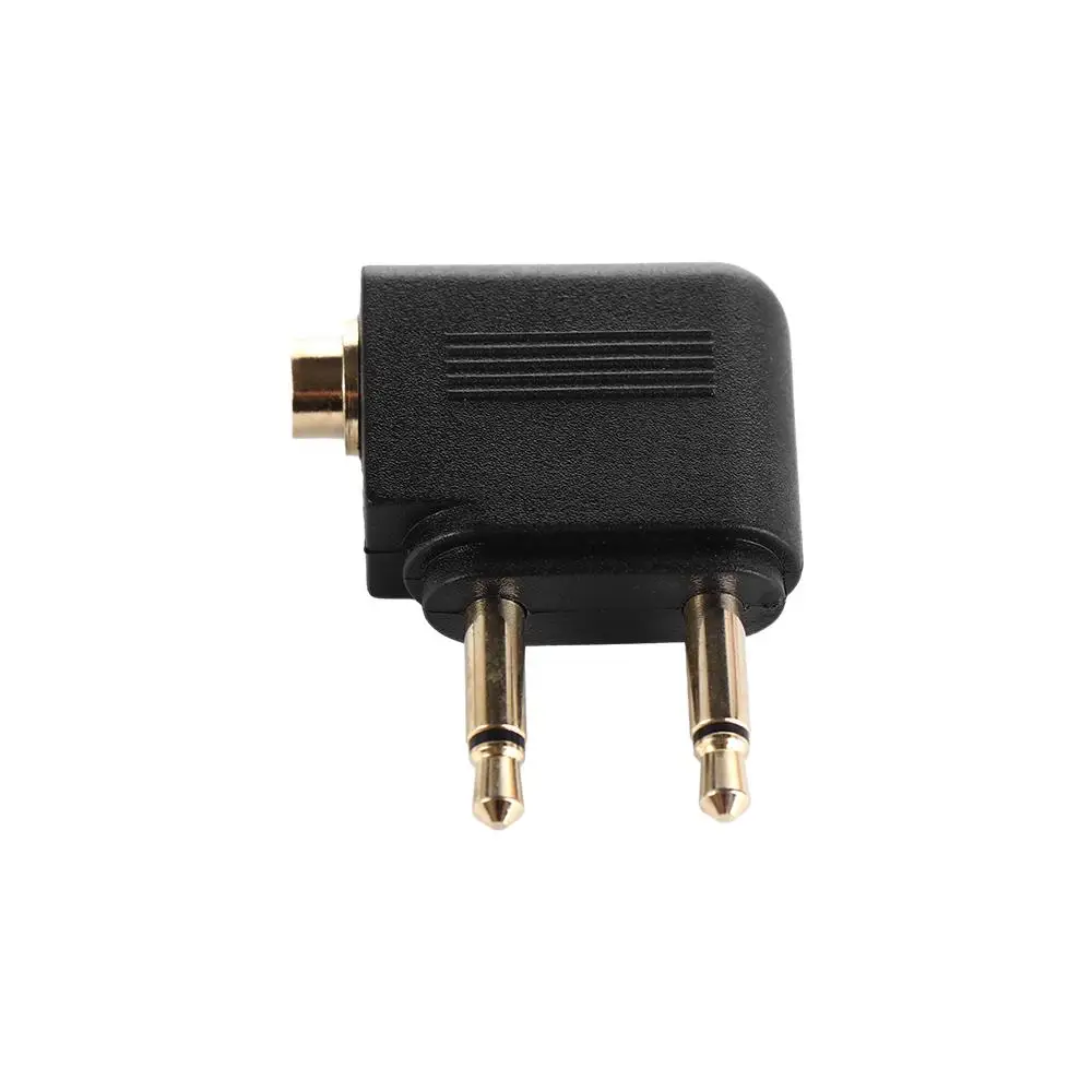 3.5mm Male and Female Gold Plated Gold Plated Air Plane Headphone Mono 3.5mm Airplane Travel Jack Plug Splitter for Earphone