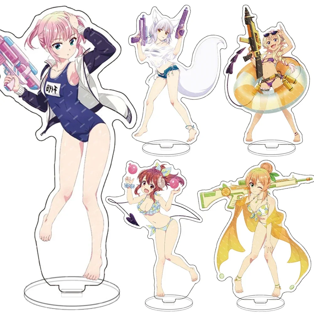 The Demon Girl Next Door Acrylic Stand Model Figures Yuko Yoshida Momo Chiyoda Machikado Mazoku Anime Desk Decor Collection Gift