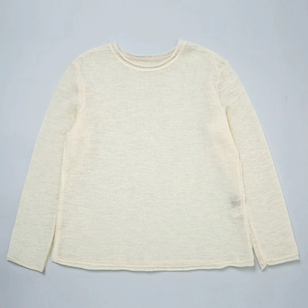 

Comfortable Wool Cotton round Ne Top S0505 by PengPeng Home Long Sve Moisture ng Sweat Absorbent Casual T-irt