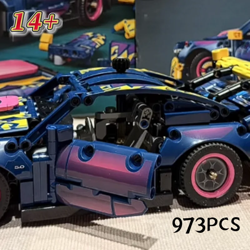 Model Kit Mustang - 2026 Nowe Unikalne Zabawki 973 Elementów