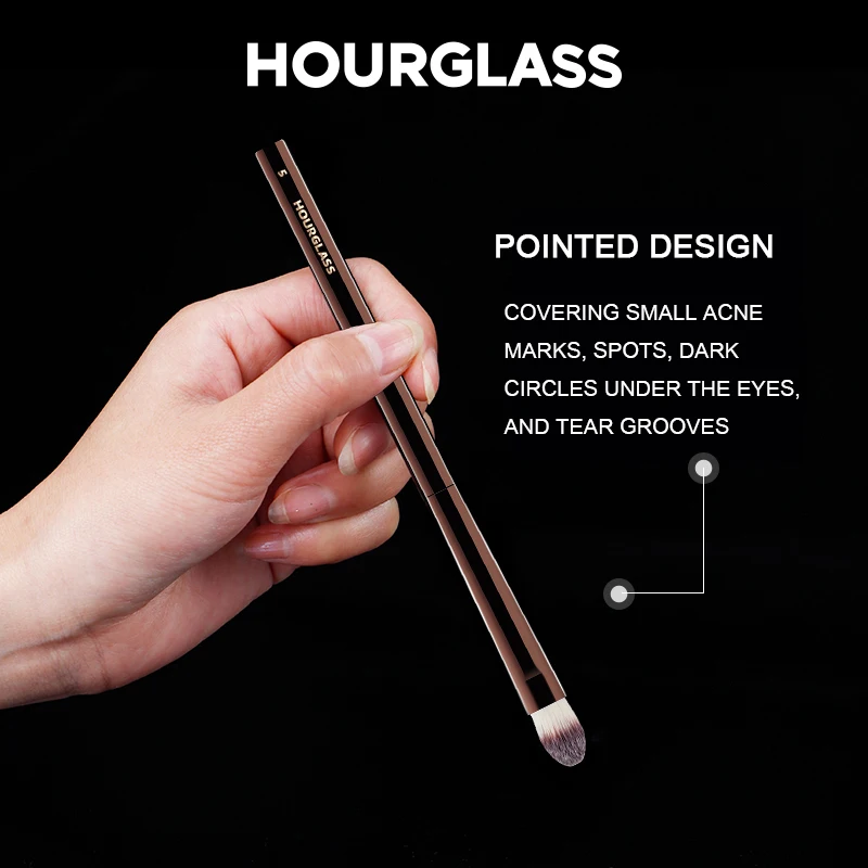 Hourglass - No.5 Makeup Brush Small Concealer Brush Soft and Skin-friendly Fiber Hair Cover up Flaws Fashion Design Face Brush