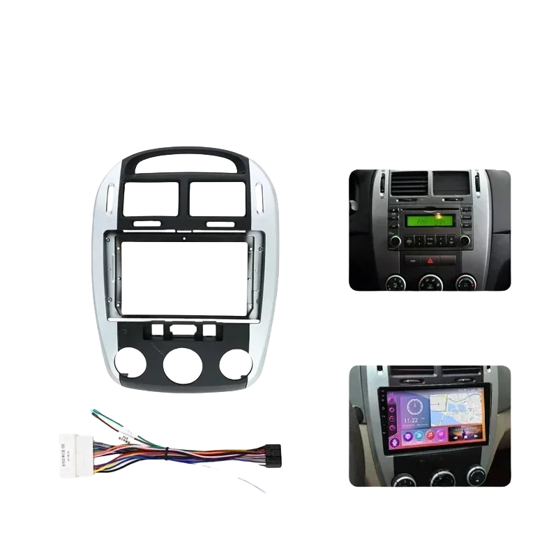 

9-дюймовая автомобильная рамка, лицевая панель для Kia Cerato 1 LD 2004-2008, адаптер Canbus Box, кабель-декодер, комплект панели радиоприемника