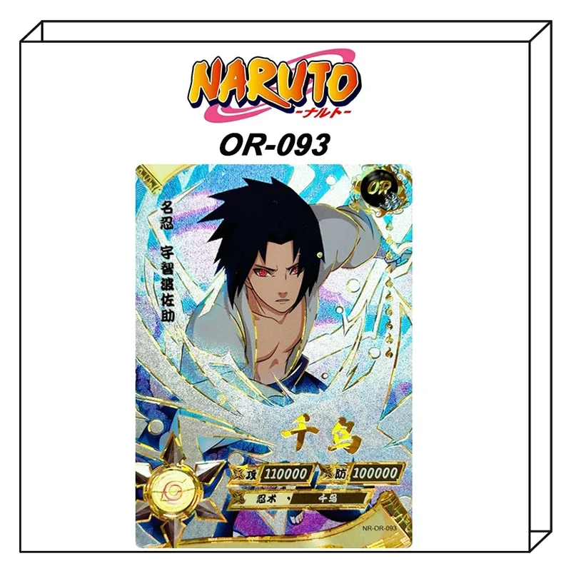 KAYOU Naruto OR(81-106) series single flash card Tenten Konan Yakushi Kabuto Deidara Anime collection card toys Christmas gift